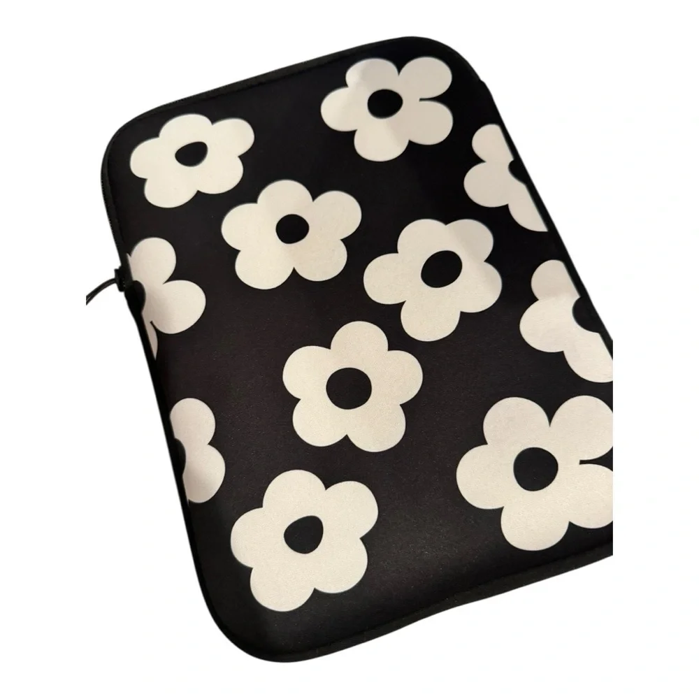 Sephora Floral IPad Tablet Sleeve - Black and White